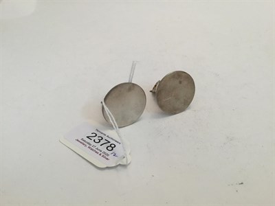 Lot 2378 - Two George V Silver Place-Card Holders, by Sampson Mordan and Co., One Chester, 1914, The Other...