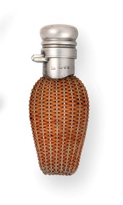 Lot 2408 - A Victorian Silver-Mounted Glass and Ropework Scent-Bottle, by Sampson Mordan and Co., London,...