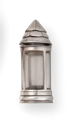 Lot 2410 - A Victorian Silver-Mounted Glass Scent-Bottle, by Sampson Mordan and Co., Late 19th Century,...