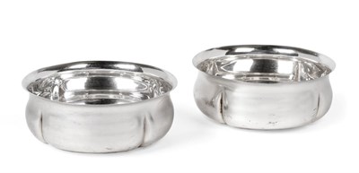 Lot 2449 - A Pair of George V Silver Bowls, by Robert Fead Mosley, Sheffield, 1926, each shaped circular...