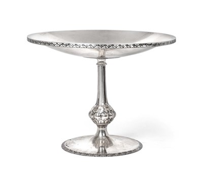 Lot 2454 - A George V Silver Tazza, by Elkington and Co., Birmingham, 1929, the bowl circular, on...