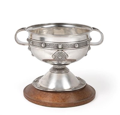 Lot 2460 - A George V Irish Silver Copy of Ardagh Chalice, by West and Son, Dublin, 1915, the bowl...