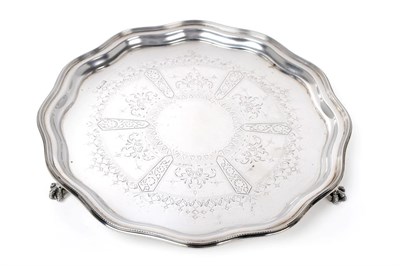 Lot 2471 - An Edward VII Silver Salver, by John and William Deakin, Sheffield, 1903, shaped circular and...