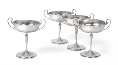 Lot 2473 - A Set of Four George V Silver Cups, by Roberts and Belk, Sheffield, Two 1927 and Two 1928, Retailed