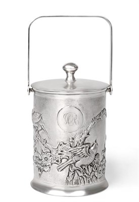 Lot 2494 - A Chinese Export Silver Canister and Cover, by Tuck Chang and Co., Shanghai, Late 19th/Early...