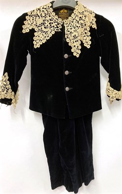 Lot 2030 - Late 19th Century Children's Costume, including a Young Boy's 'Court' Suit, in dark blue...