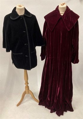 Lot 2064 - Assorted Circa 1970s Ladies' Costume, comprising Roter London pink chiffon type butterfly dress...