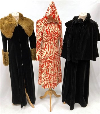 Lot 2068 - Assorted Circa 1960s and 1970s Costume, including a Laura Ashley black velvet flared long skirt...