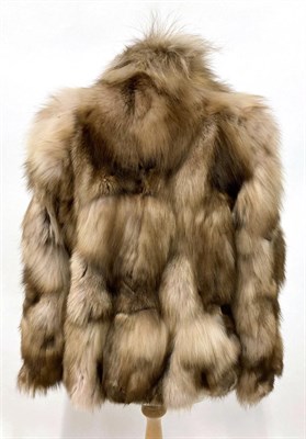 Lot 2084 - A Lightweight Brown Tipped Fox Fur Jacket