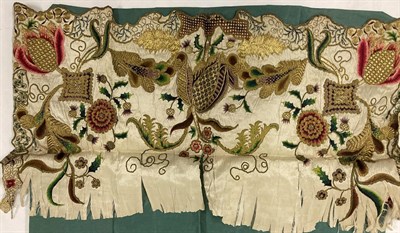 Lot 2103 - 19th Century Costume and Textiles, including a Bradley Court Dressmaker, London black silk...