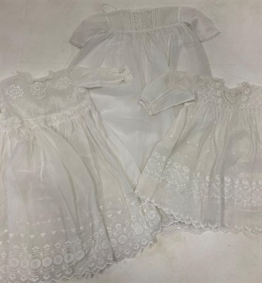 Lot 2109 - Late 19th Century/Early 20th Century Baby Costume, including white cotton day dresses and night...