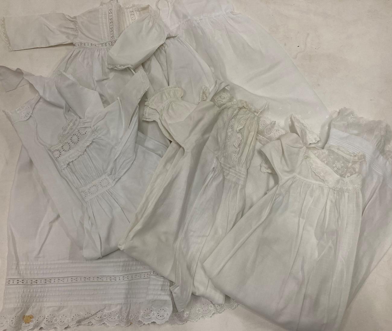 Lot 2111 - Late 19th Century/Early 20th Century Baby Costume, including  white cotton night dresses,...