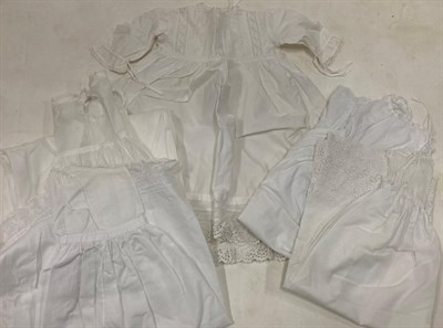 Lot 2111 - Late 19th Century/Early 20th Century Baby Costume, including  white cotton night dresses,...