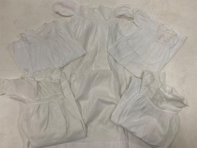 Lot 2111 - Late 19th Century/Early 20th Century Baby Costume, including  white cotton night dresses,...