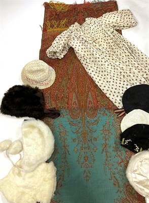 Lot 2115 - Assorted Late 19th Century/Early 20th Century Costume and Accessories, including girl's cream...
