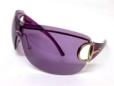 Lot 2130 - Modern Ladies' Accessories, including a pair of Gucci wrap around sunglasses with purple lenses and