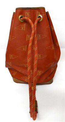 Lot 2162 - A Louis Vuitton 1995 America's Cup Saint Tropez Drawstring Shoulder Bag, Limited Edition, the brick