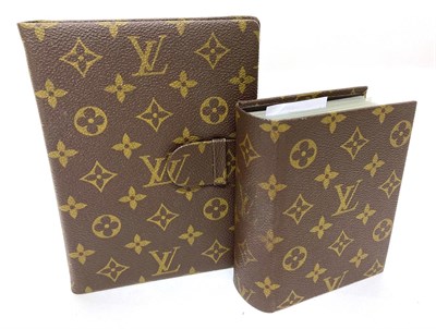 Lot 2164 - Circa 1980s Louis Vuitton Photograph Album, mounted with LV monogrammed canvas leather, with...