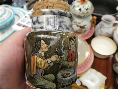 Lot 81 - 19th century and later ceramics including Masons jugs; Victorian dessert wares; Prattware...