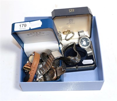 Lot 179 - Twelve assorted wristwatches