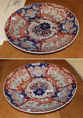 Lot 199 - Two Japanese Imari chargers