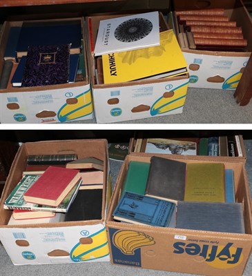 Lot 212 - A collection of books in six boxes including art, history, travel, etc