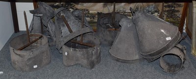 Lot 232 - ^ A quantity of metal chimney hoods