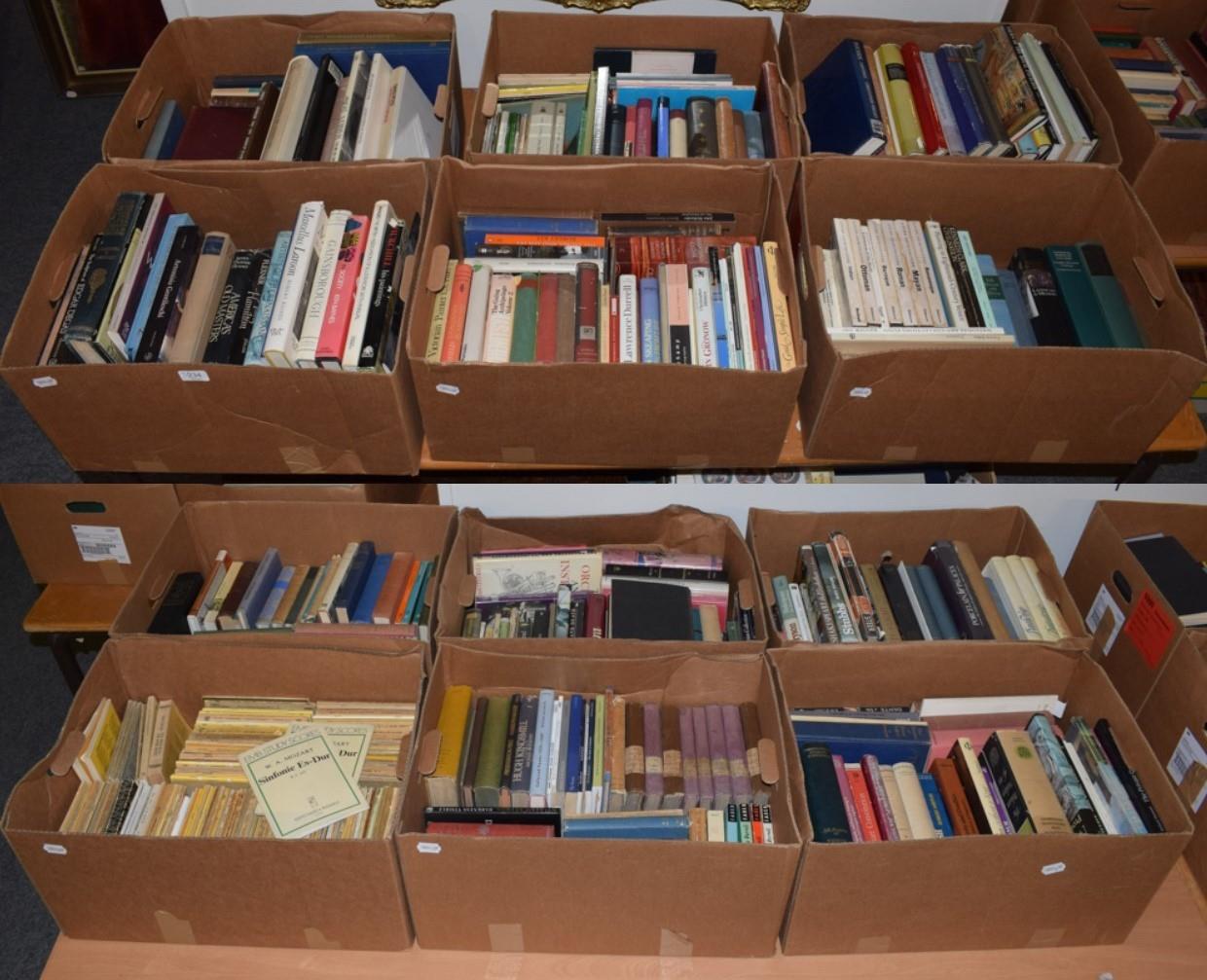 Lot 234 - Twelve boxes of books including: history and art reference; travel; geography; music reference etc