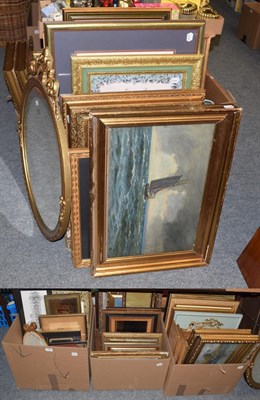 Lot 243 - A large quantity of late 19th century and modern paintings and prints etc.