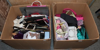 Lot 245 - Assorted packaging, boxes, scent bottles, Escada travel gifts (many unused), assorted scent bottles
