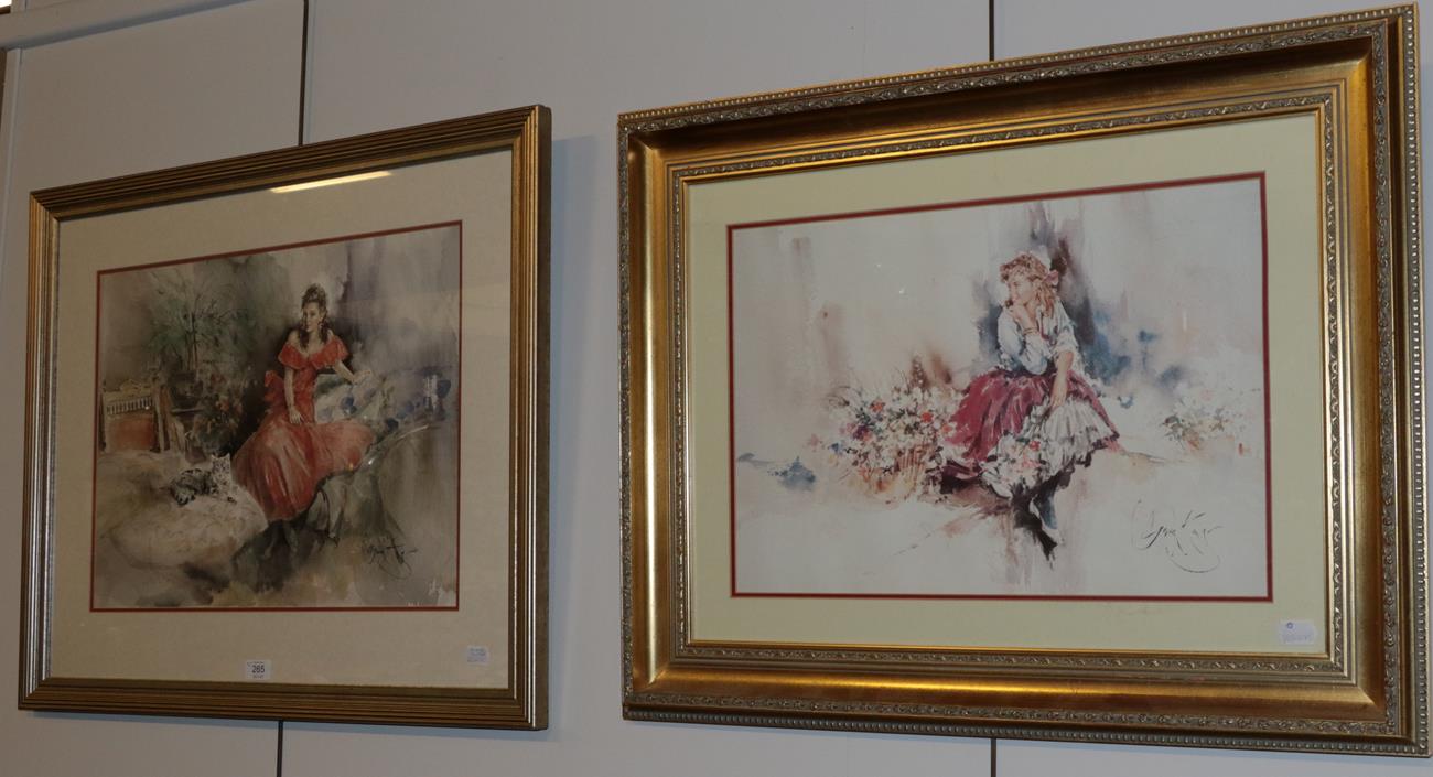 Lot 265 - A pair of reproduction prints after Gordon King (2)