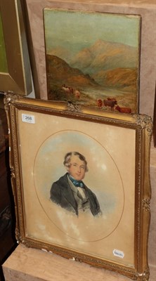 Lot 268 - Edward Dalton Smith (19th century) Portrait of the Hon.G.Byron, signed and dated 1848; together...
