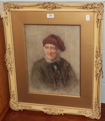 Lot 296 - Henry Wright Kerr (1857-1936) Portrait of a fisherman, signed, watercolour, 41cm by 31cm