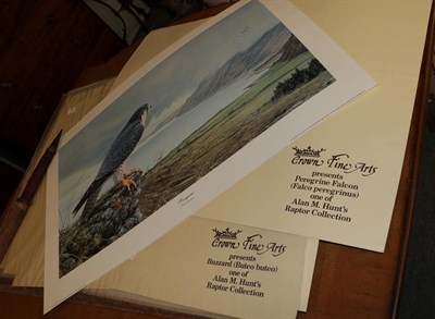 Lot 312 - Alan M Hunt, British Bird of Prey Collection, six signed artist's proof (6)