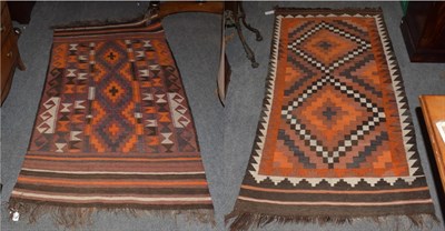 Lot 328 - Two similar Kilim rugs