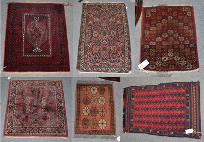 Lot 333 - Six assorted Persian small prayer rugs