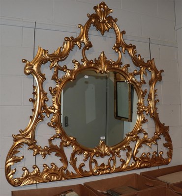 Lot 346 - ^ A reproduction gilt framed mirror in the Rococo taste