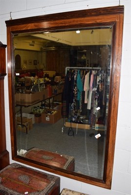 Lot 360 - ^ A 19th century inlaid rosewood hall mirror