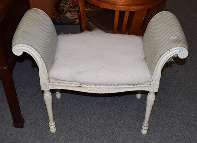 Lot 384 - A white painted window seat