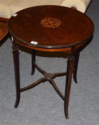 Lot 397 - A Victorian rosewood and marquetry inlaid occasional table