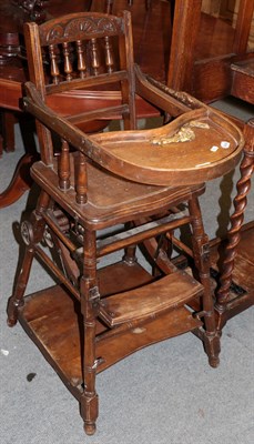 Lot 432 - A Victorian metamorphic high chair