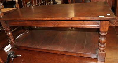 Lot 470 - A reproduction Titchmarsh & Goodwin oak coffee table