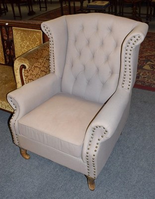 Lot 479 - ^ A pair of John Sankey button back upholstered armchairs