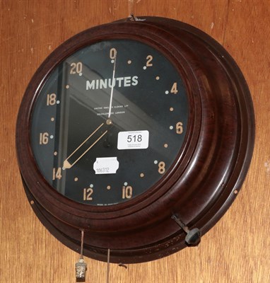 Lot 518 - A Bakelite alarm timepiece, dial signed Smiths English Clocks Ltd, Cricklewood, London