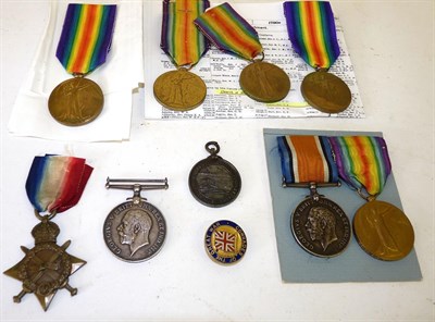 Lot 37 - Four Single Victory Medals, awarded to 12674 PTE. R. RESTIEAUX A.CYC.CORPS; 163 SJT.W.G.H.FOX....