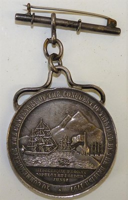 Lot 45 - Historic Medal to Commemorate the Centenary of the Conquest of Trinidad, in silver, the obverse...