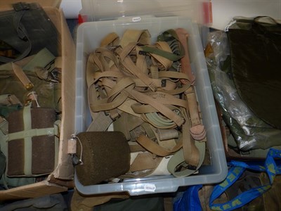 Lot 60 - A Large Quantity of Military Surplus Equipment, circa 1950's onwards, including webbing straps,...