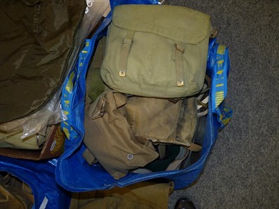 Lot 60 - A Large Quantity of Military Surplus Equipment, circa 1950's onwards, including webbing straps,...