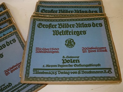Lot 79 - A Collection of Sixteen Issues of Grosser Bilder-Atlas de Weltkrieges, in nineteen volumes of which
