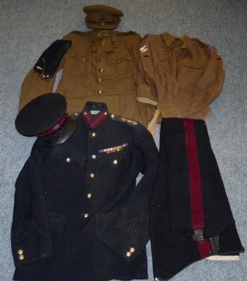 Lot 93 - A Second World War No.2 Dress Uniform to a Captain, Royal Artillery, comprising a peaked cap...
